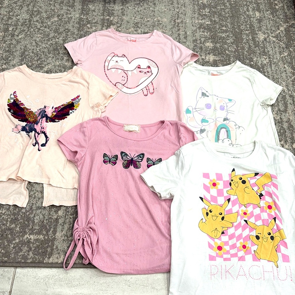 Girls 5 pack of shirts
